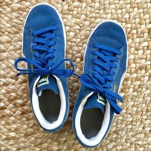 Puma Suede Classic Blue/White size 7